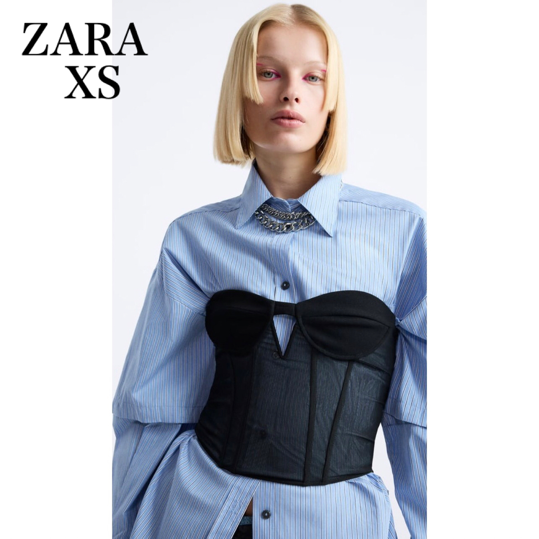 ZARA(ザラ)のZARA チュール コルセット X MAISON SPECIAL レディースのトップス(ベアトップ/チューブトップ)の商品写真