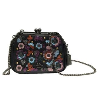 コーチ(COACH)のCOACH コーチ 2WAY チェーンショルダーバッグ F80193 ブティックライン レザー 花模様 とにかくキュート 【良品】 22402K247(ショルダーバッグ)