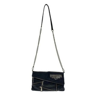 レベッカミンコフ(Rebecca Minkoff)のREBECCAMINKOFF / レベッカミンコフ | ジップデザイン ショルダーバッグ | ブラック | レディース(ショルダーバッグ)