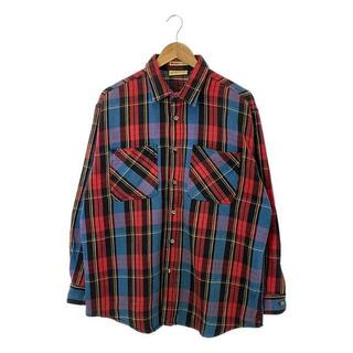 VINTAGE / ヴィンテージ古着 | 90s ST.JOHN'S BAY BIGMAC ヘビーフランネル ブロックチェックシャツ | レッド | メンズ(Tシャツ/カットソー(七分/長袖))