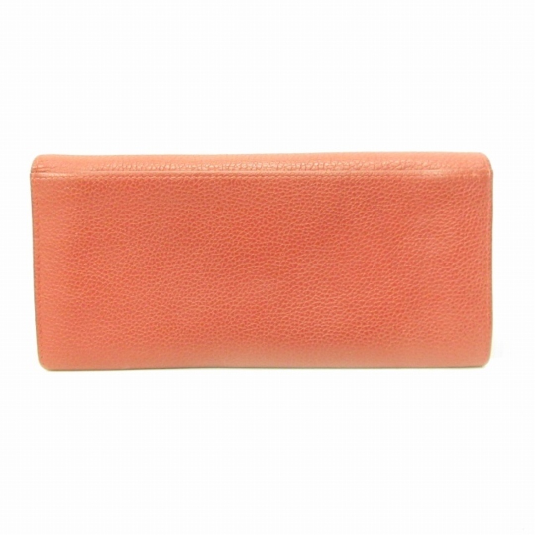 LONGCHAMP(ロンシャン)のロンシャン シボレザー長財布 ウォレット コインケース付き 赤 IBO47 レディースのファッション小物(財布)の商品写真