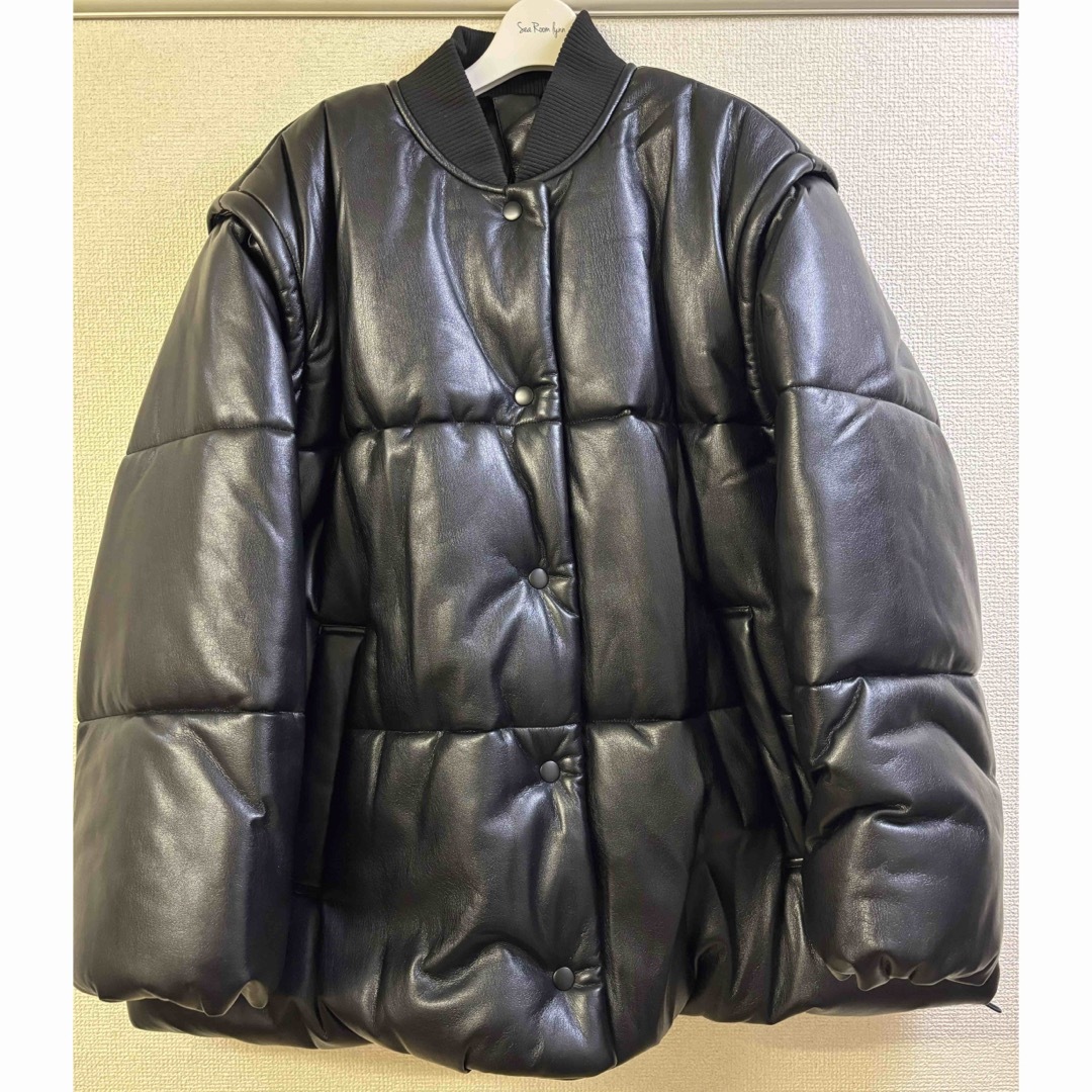 SeaRoomlynn(シールームリン)のSearoomlynn ECO LEATHER THERMO PUFFジャケット レディースのジャケット/アウター(ダウンコート)の商品写真