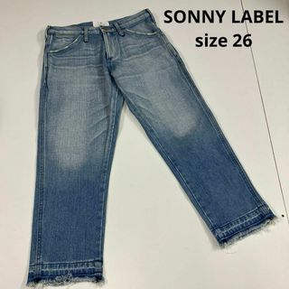 サニーレーベル(Sonny Label)のSONNY LABEL デニムパンツ　クロップド　ラングラー　ユーズド加工　古着(デニム/ジーンズ)