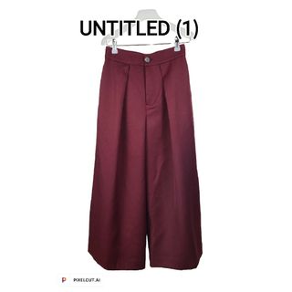 アンタイトル(UNTITLED)の美品 UNTITLED essential クロップド丈ワイドパンツ(クロップドパンツ)