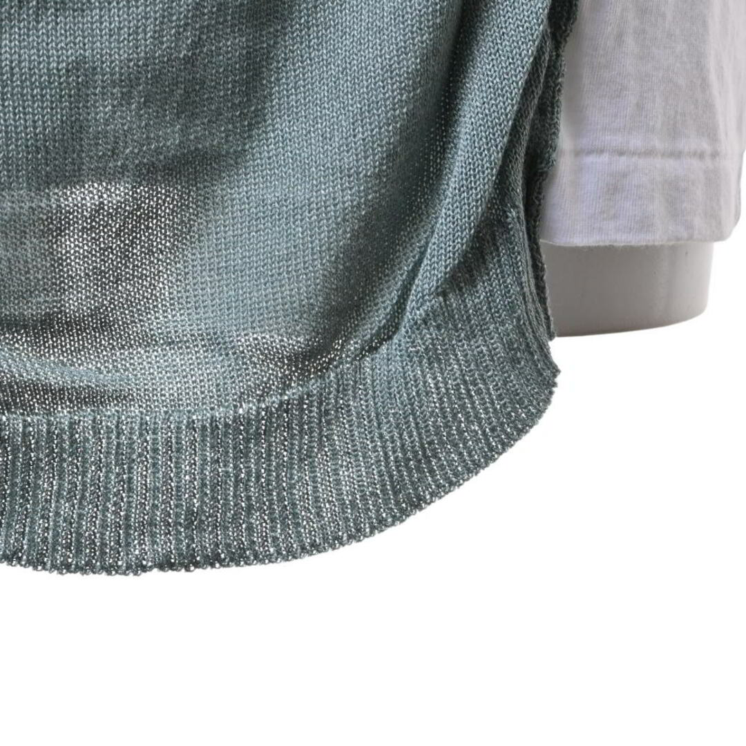 Y's(ワイズ)のY's ニットドッキング Tシャツ メンズのトップス(Tシャツ/カットソー(半袖/袖なし))の商品写真