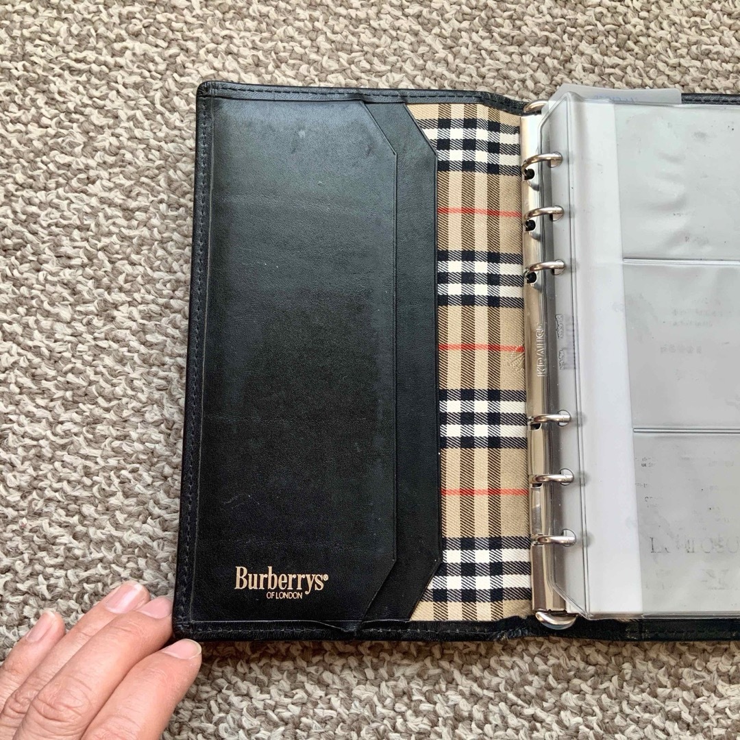 BURBERRY(バーバリー)のburberry バーバリー システム手帳 本革 レザー バイブル bible メンズのファッション小物(手帳)の商品写真