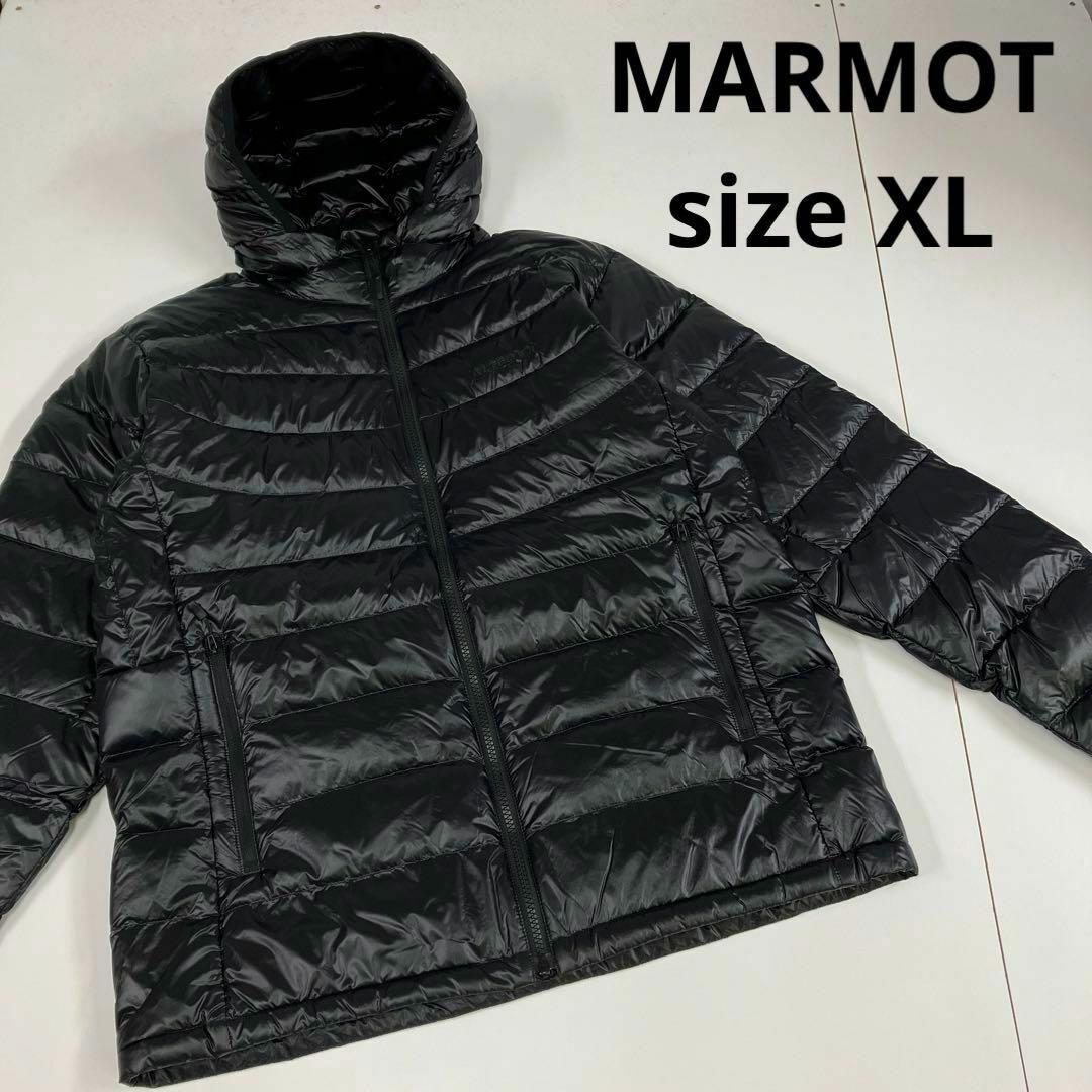 MARMOT(マーモット)のMarmot マーモット　1000 イーズ ダウン フーディ　ブラック　XL メンズのジャケット/アウター(ダウンジャケット)の商品写真