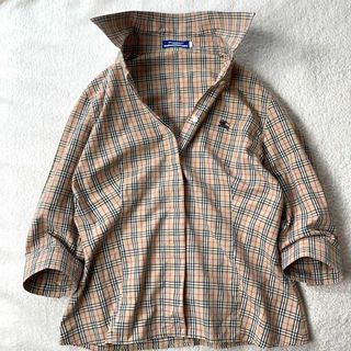 バーバリーブルーレーベル(BURBERRY BLUE LABEL)の美品 バーバリーブルーレーベル チェック シャツ ノバチェック サイズ38(シャツ/ブラウス(長袖/七分))