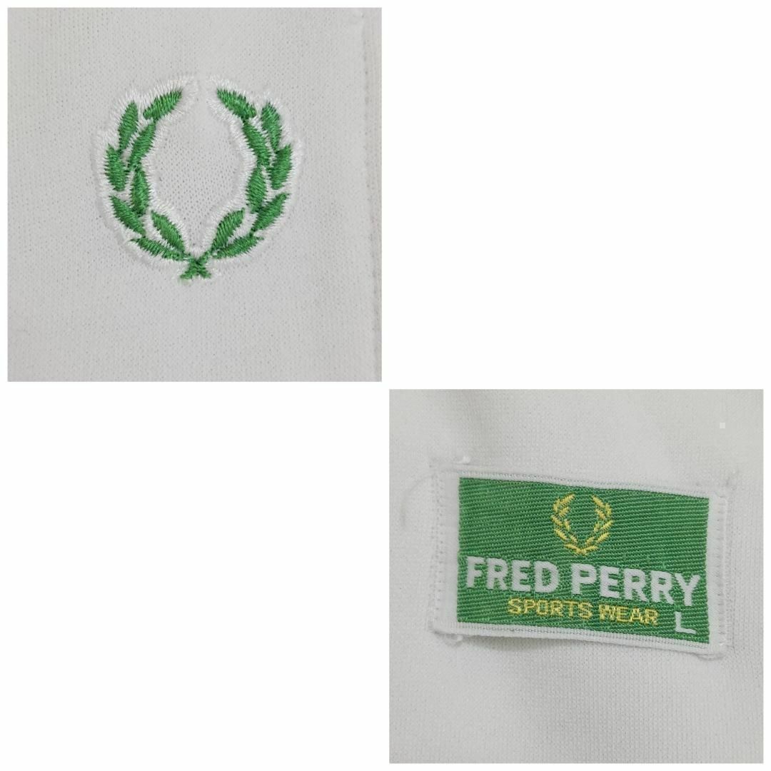 FRED PERRY(フレッドペリー)のFRED PERRY フレッドペリー トラックパンツ サイドライン 80s 白緑 メンズのパンツ(その他)の商品写真