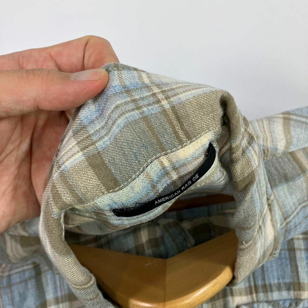 AMERICAN RAG CIE(アメリカンラグシー)のアメリカンラグシー　シャツ　チェック柄　七分丈　古着 メンズのトップス(シャツ)の商品写真