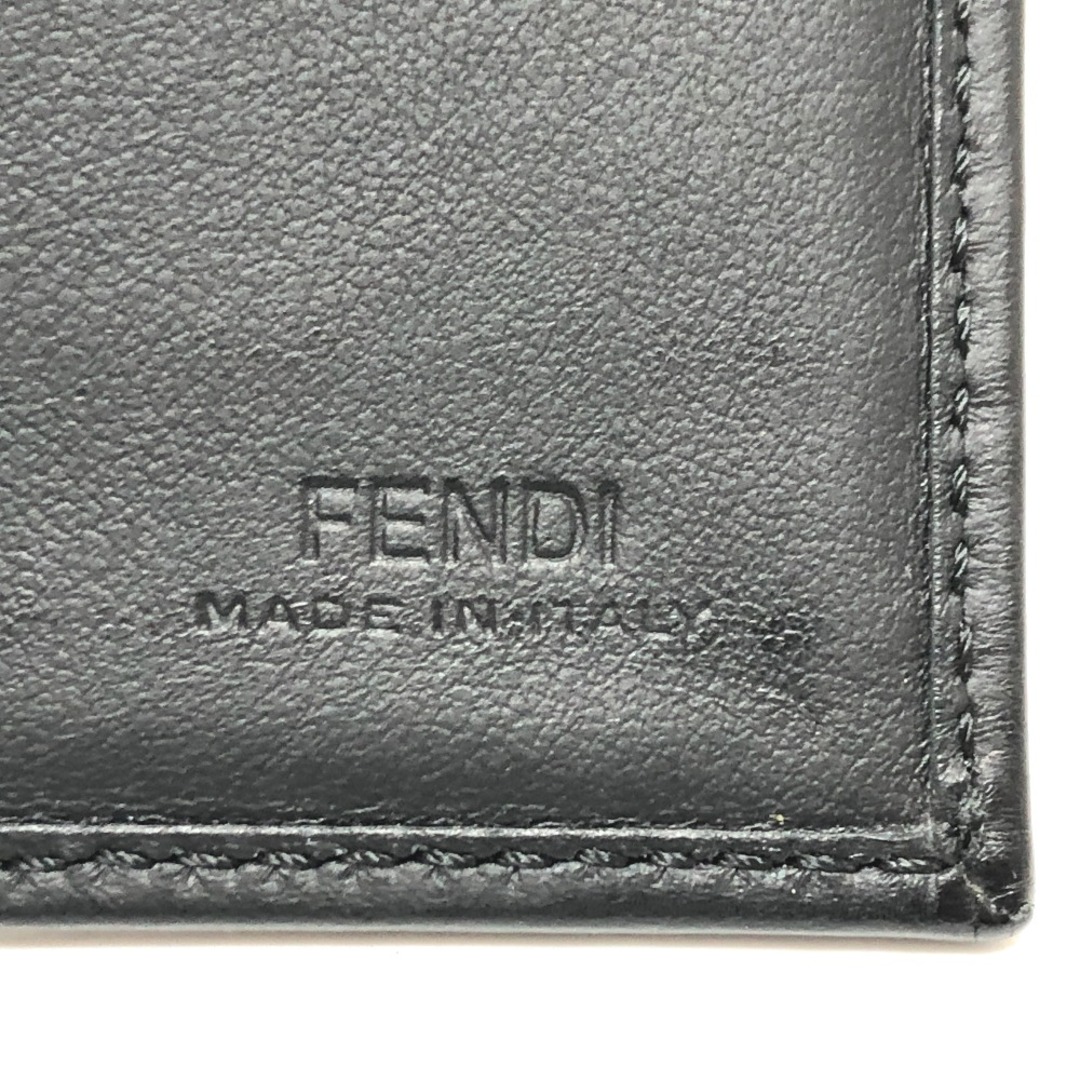 FENDI(フェンディ)のフェンディ FENDI 名刺入れ 7M0262 ロゴ パスケース カードケース PVC ブラック メンズのファッション小物(名刺入れ/定期入れ)の商品写真