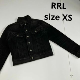 ダブルアールエル(RRL)のRRL デニムジャケット　Gジャン　ブラック　XS USA 古着女子(Gジャン/デニムジャケット)