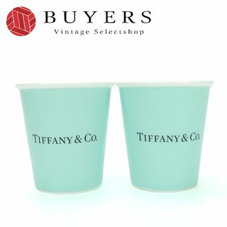 ティファニー(Tiffany & Co.)の【中古】 ティファニー コーヒーカップ ペア ボーンチャイナ エブリデイ オブジェクト ティファニーブルー コップ 食器 小物 プレゼント 贈り物 インテリア レディース 女性 TIFFANY＆Co. coffeecup(グラス/カップ)