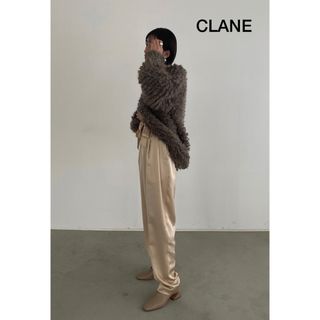 クラネ(CLANE)のCLANE GROSS COLOR PANTS サテン パンツ クラネ(カジュアルパンツ)