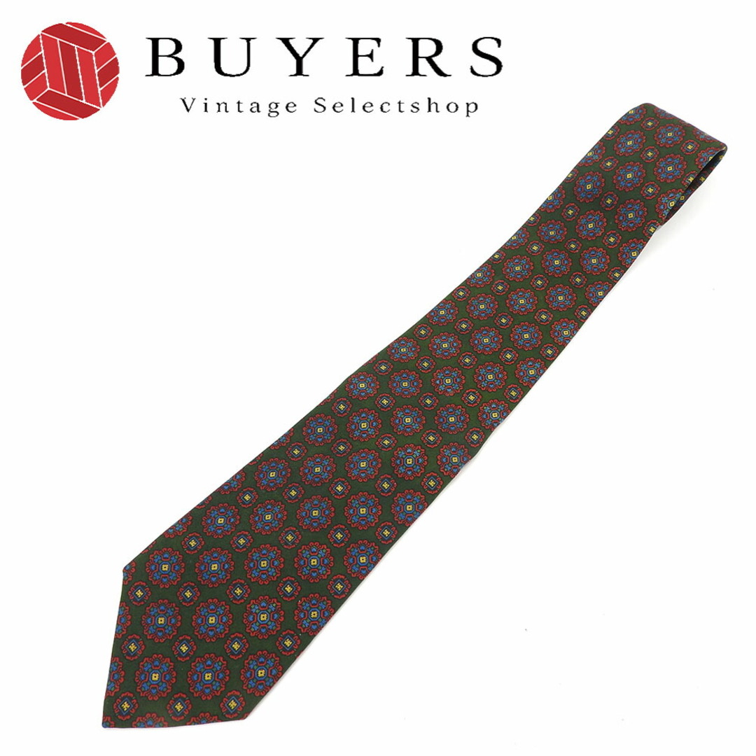 BURBERRY(バーバリー)の【中古】バーバリーズ ネクタイ シルク100％ 小物 グリーン ビジネスマン 紳士 おしゃれ アパレル メンズ 男性 BURBERRYS necktie silk メンズのファッション小物(ネクタイ)の商品写真