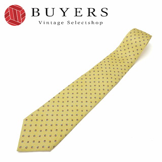 ブルガリ(BVLGARI)の【中古】ブルガリ ネクタイ シルク100％ イエロー 黄色 小物 ビジネスマン 紳士 おしゃれ メンズ 男性 BVLGARI necktie yellow silk(ネクタイ)