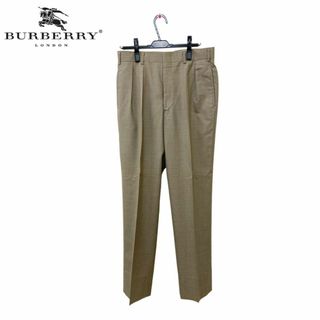 バーバリー(BURBERRY)の送無■程度良好【バーバリー】サマーウールスラックス 日本製 3シーズン 男 茶(スラックス)