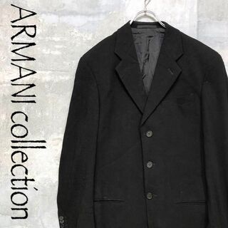 ARMANI/アルマーニ テーラードジャケット スーツ ブラック ジャケット(テーラードジャケット)