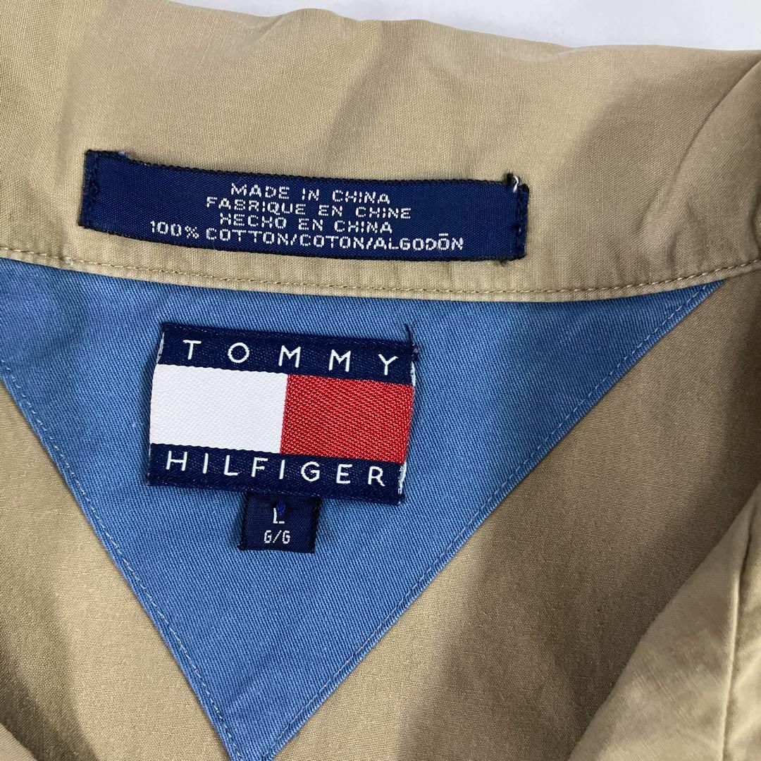 TOMMY HILFIGER(トミーヒルフィガー)の90's オールド　Tommy HILFIGER シャツ　刺繍　ビッグサイズ メンズのトップス(シャツ)の商品写真