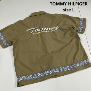トミーヒルフィガー(TOMMY HILFIGER)の90's オールド　Tommy HILFIGER シャツ　刺繍　ビッグサイズ(シャツ)