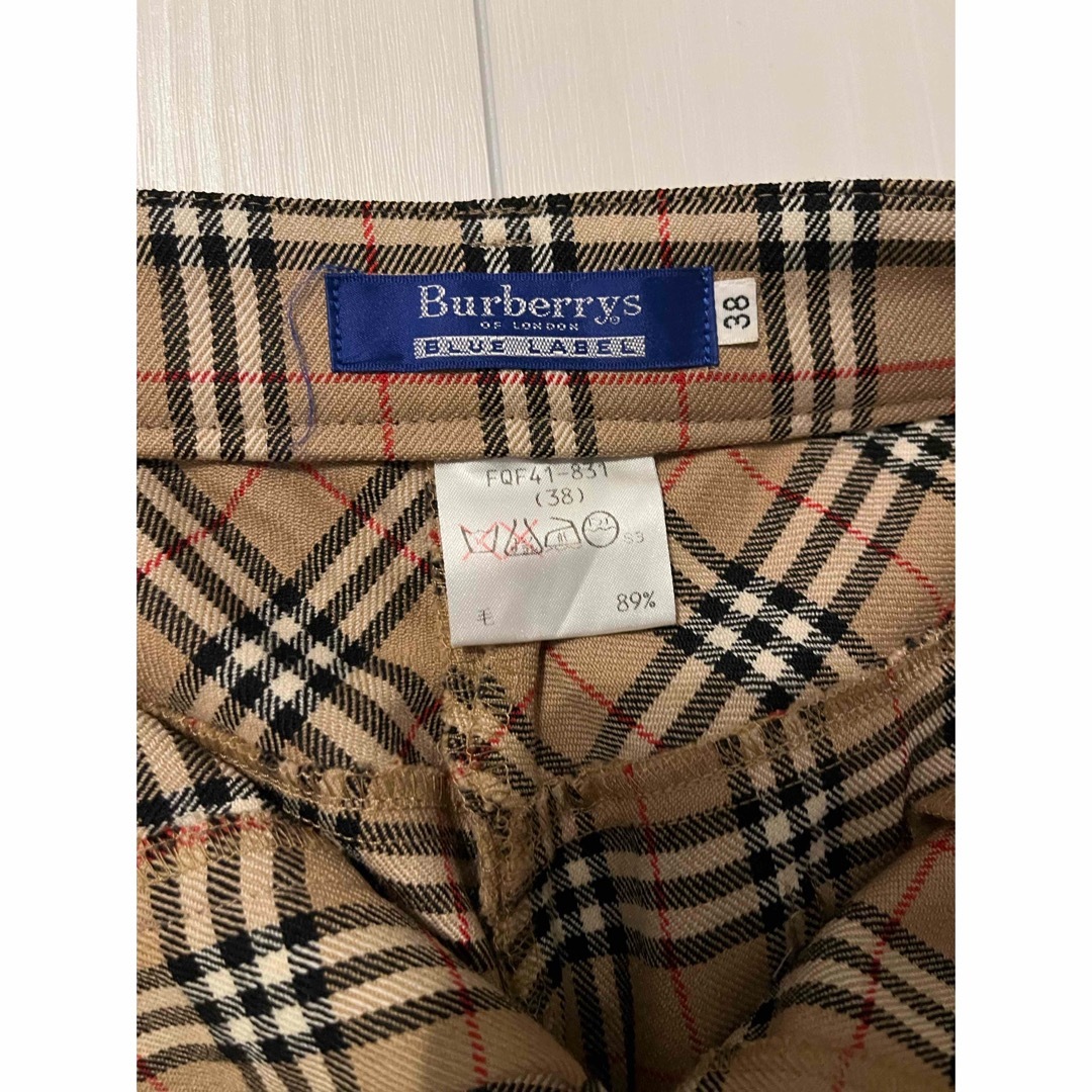 BURBERRY BLUE LABEL(バーバリーブルーレーベル)のBurberry ノバチェック　パンツ　38 レディースのパンツ(その他)の商品写真