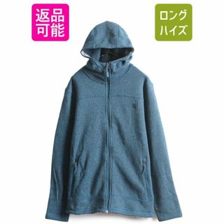 ザノースフェイス(THE NORTH FACE)のノースフェイス セーター フリース パーカー ジャケット メンズ L 古着 The North face アウトドア ブルゾン フルジップ ニット ハイネック(ブルゾン)