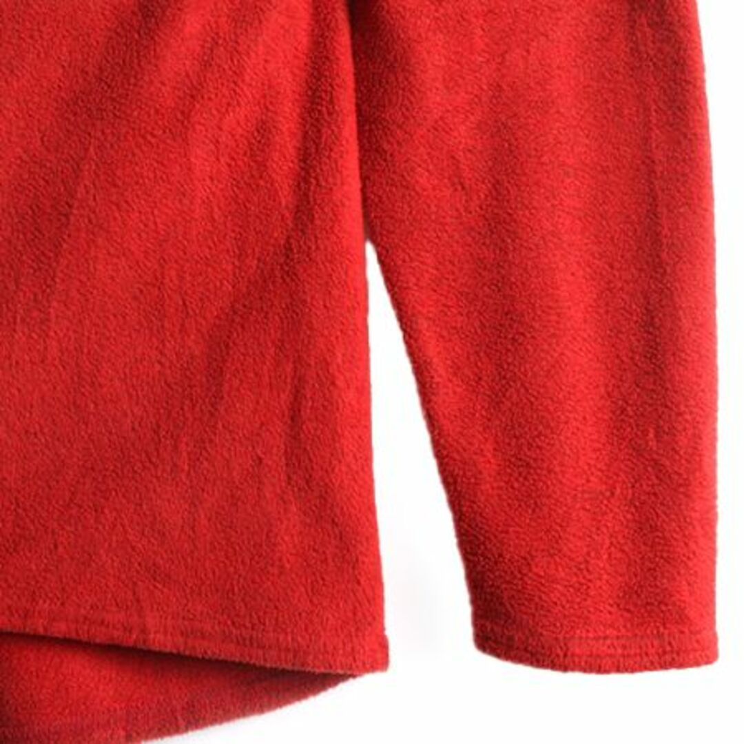 patagonia(パタゴニア)の00s 01年製 パタゴニア キャプリーン フリース Tシャツ メンズ M / 00年代 オールド PATAGONIA ハーフジップ ハイネック インナー 薄手 赤 メンズのトップス(Tシャツ/カットソー(七分/長袖))の商品写真