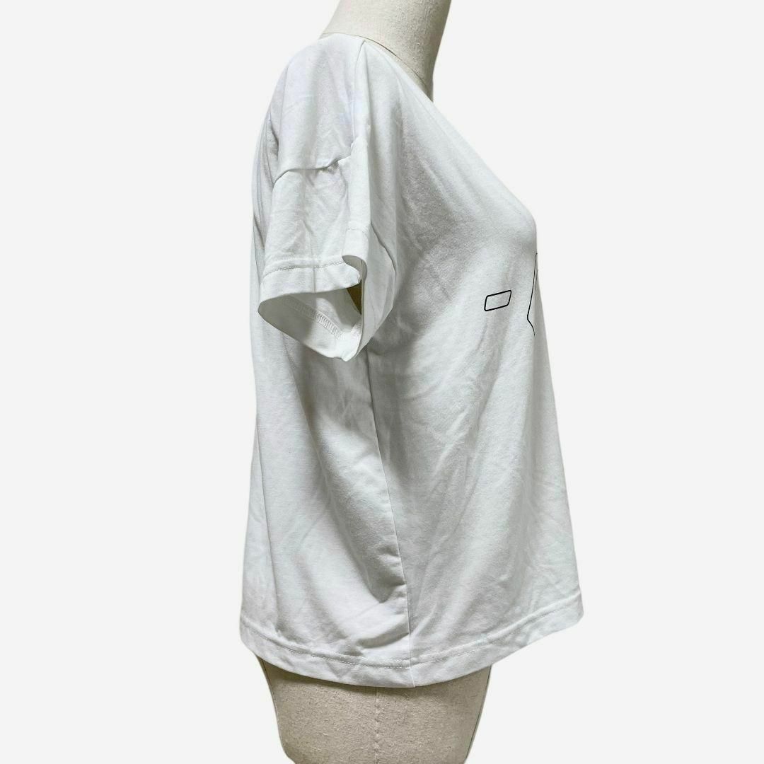 GU(ジーユー)の【大人気アイテム◎】GU SPORTS　ロゴプリントTシャツ　S　ホワイト レディースのトップス(Tシャツ(半袖/袖なし))の商品写真