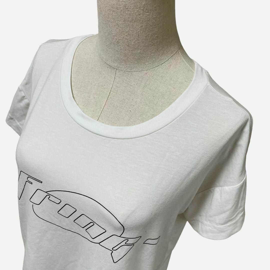 GU(ジーユー)の【大人気アイテム◎】GU SPORTS　ロゴプリントTシャツ　S　ホワイト レディースのトップス(Tシャツ(半袖/袖なし))の商品写真
