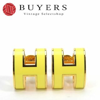 エルメス(Hermes)の【中古】 エルメス ピアス ポップアッシュ ポップH Hロゴ イエロー ゴールド メッキ アクセサリー ジュエリー 小物 レディース 女性 HERMES earrings accessory(ピアス)