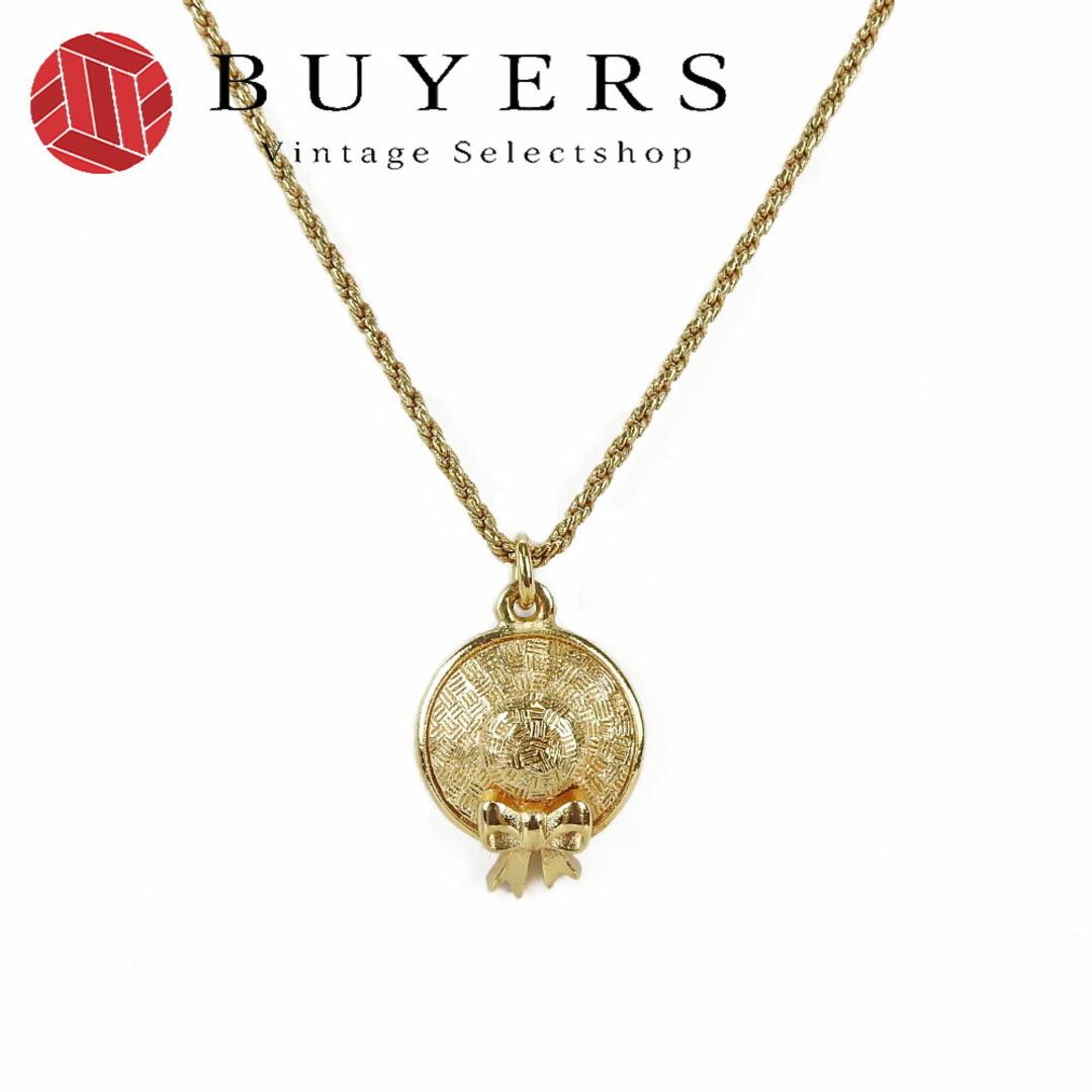 中古】クリスチャンディオール ネックレス 麦わら帽子 ハット 中古】クリスチャンディオール ネックレス 麦わら帽子 ハット