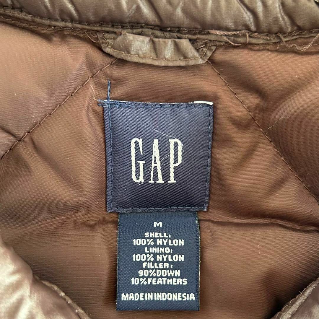 GAP(ギャップ)のOLD GAP ギャップ ダウンジャケット M 茶 トラッカー デニムジャケット メンズのジャケット/アウター(ダウンジャケット)の商品写真