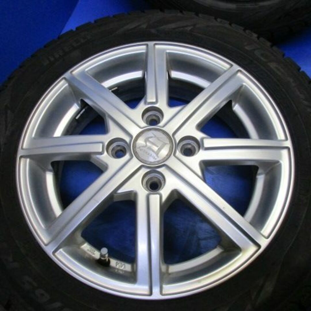 店）アフロディーテ14+　155/65R14スタッドレス　ムーヴ　ワゴンR　ミラ 自動車/バイクの自動車(タイヤ・ホイールセット)の商品写真