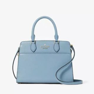 ケイトスペードニューヨーク(kate spade NEW YORK)の値下げ中 新品 ケイトスペード マディソン スモール サッチェル  ブルー(ショルダーバッグ)