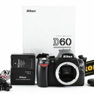 ニコン(Nikon)の新品級 ニコン D60 説明書付き デジタル ショット数 5,641枚 C475(映像用ケーブル)