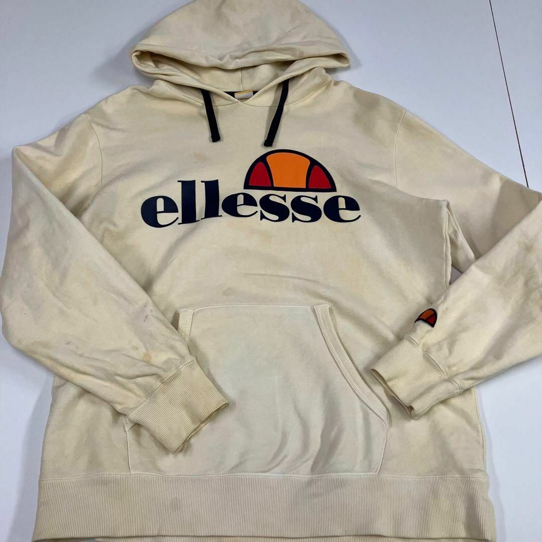 ellesse(エレッセ)のellesse エレッセ　古着　パーカー　フェード　デカロゴ　プルオーバー メンズのトップス(パーカー)の商品写真