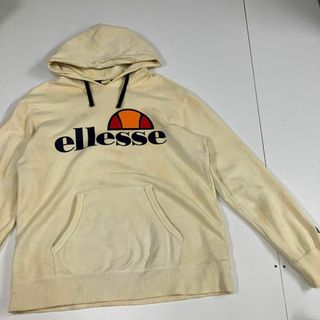 ellesse エレッセ　古着　パーカー　フェード　デカロゴ　プルオーバー