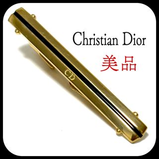 クリスチャンディオール(Christian Dior)の美品✨ クリスチャンディオール  ブラック×ゴールド  ネクタイピン☆(ネクタイピン)