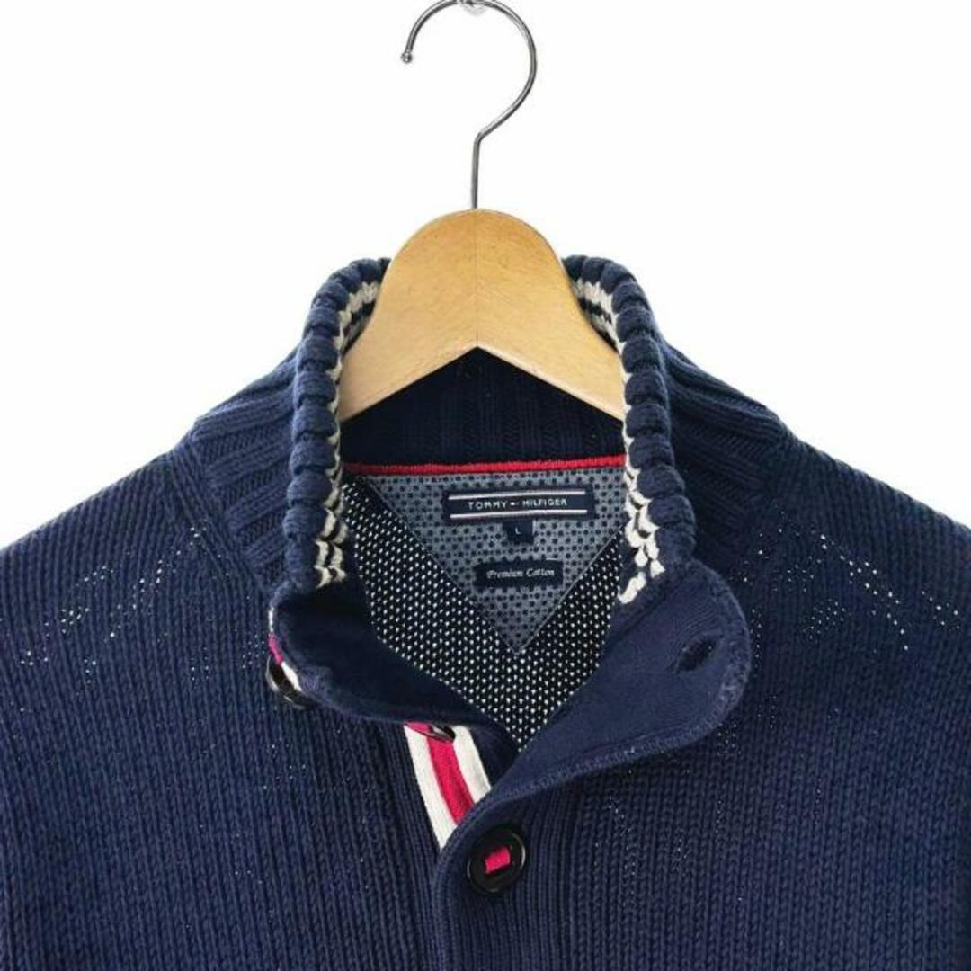 TOMMY HILFIGER(トミーヒルフィガー)のトミーヒルフィガー TOMMY HILFIGER ニット　紺　 メンズのトップス(ニット/セーター)の商品写真