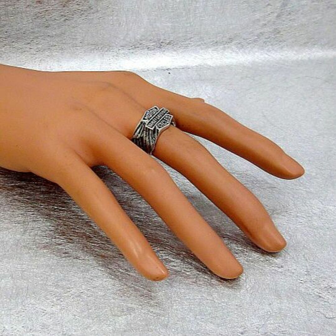 ビンテージハーレーダビッドソン・シルバー925製リング（指輪）！ メンズのアクセサリー(リング(指輪))の商品写真