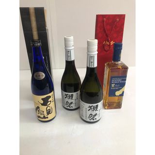 O-238 未開栓【ウイスキー 日本酒 獺祭 他 4本セット】(日本酒)