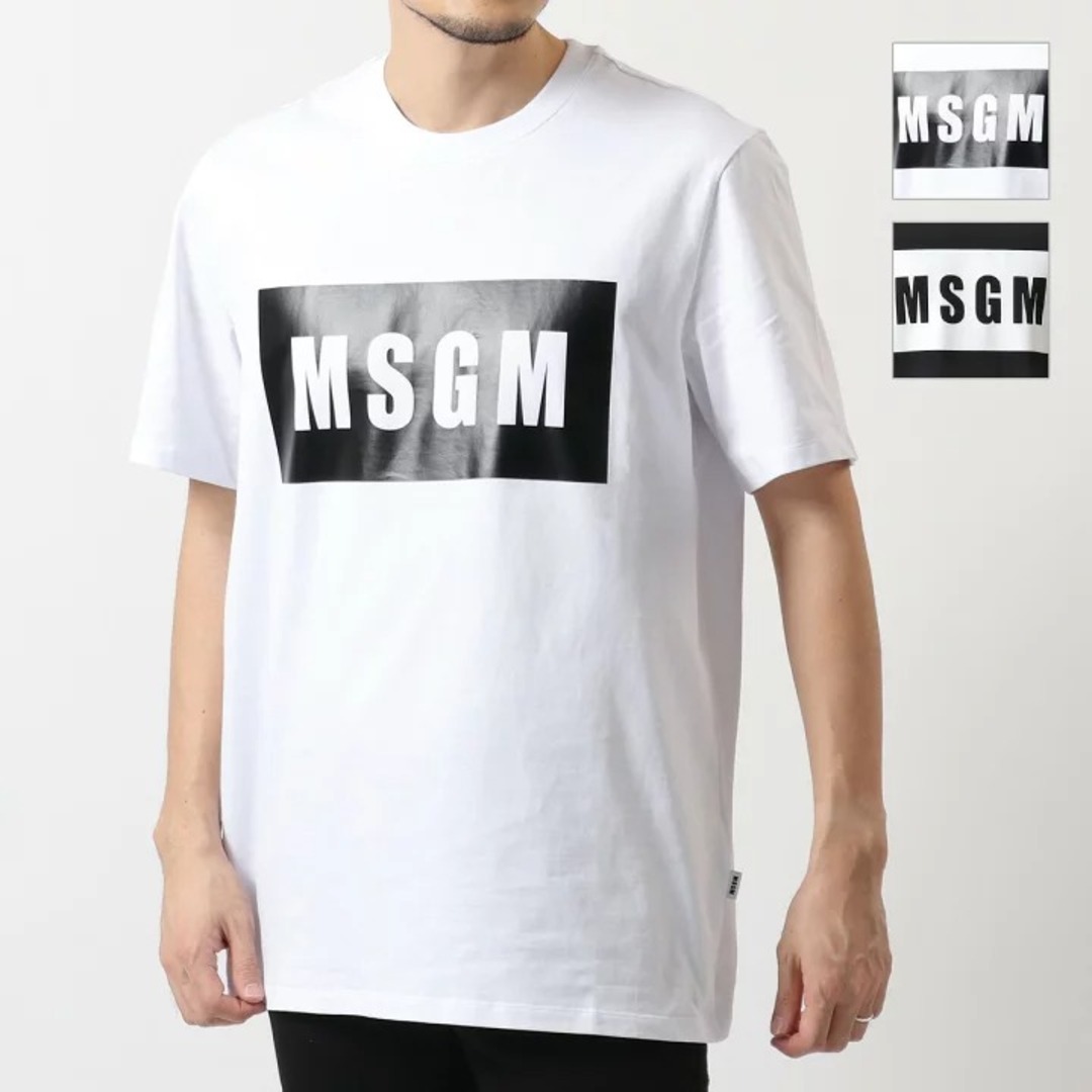 MSGM(エムエスジイエム)のMSGM 新品 国内正規品 ロゴ Tシャツ 半袖 ホワイト サイズM メンズのトップス(Tシャツ/カットソー(半袖/袖なし))の商品写真