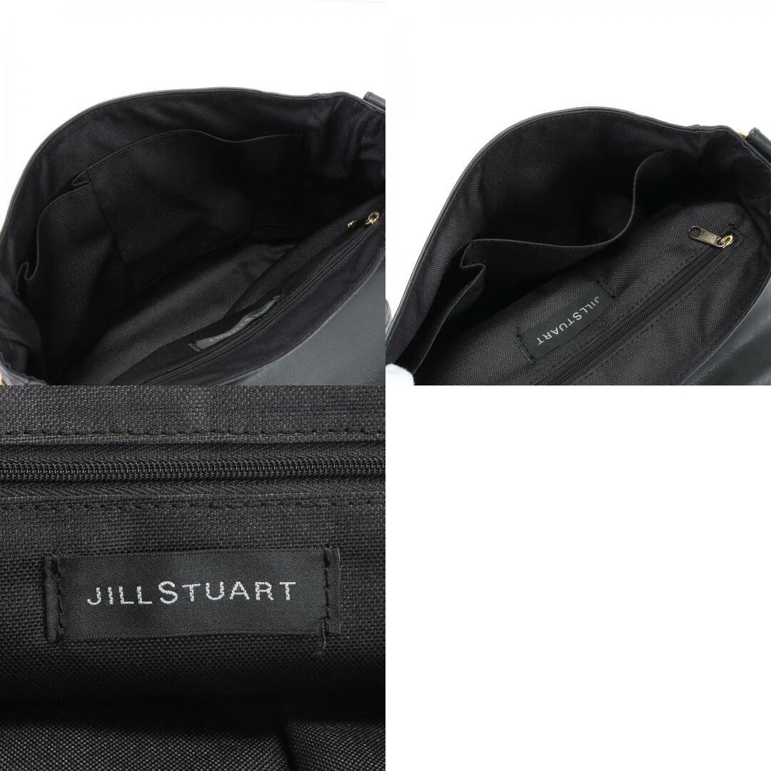 JILLSTUART(ジルスチュアート)の極美品 ジルスチュアート レザー ショルダーバッグ ゴールド 金具 リボン 斜め掛け ブラック トート ハンド レディース EEE O4-10 レディースのバッグ(ショルダーバッグ)の商品写真