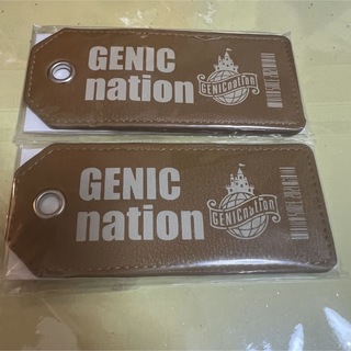 GENIC FC 入会特典 ラゲッジタグ GENICnation 新品2個セット(アイドルグッズ)