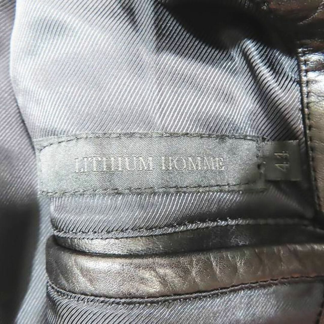 LITHIUM HOMME(リチウムオム)のLITHIUM HOMME シングルライダースジャケット LH28-0104  メンズのジャケット/アウター(ライダースジャケット)の商品写真