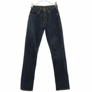 リーバイス(Levi's)のリーバイス 552 ストレート デニムパンツ W25 ネイビー LEVI'S ジーパン レディース 【中古】  【240214】(ショートパンツ)