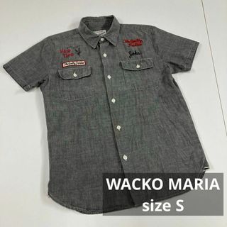 ワコマリア(WACKO MARIA)のWACKO MARIA ワコマリア　シャンブレーシャツ　刺繍　古着(シャツ)