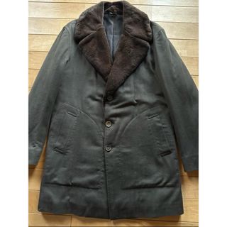 キトン(KITON)のKITON超美品ミンク襟カシミア100%コート(チェスターコート)