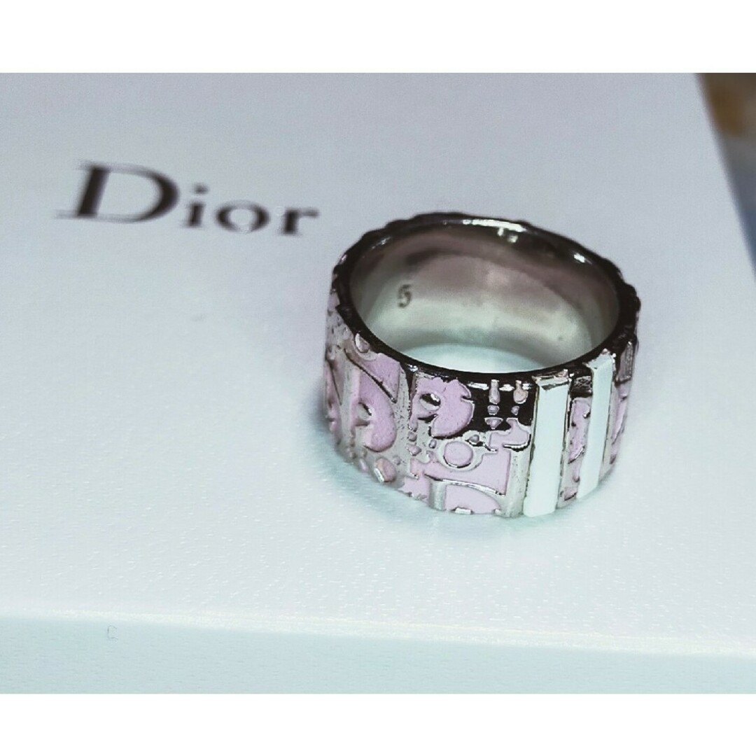 Christian Dior(クリスチャンディオール)の美品💗クリスチャンディオール💗トロッターリング💗ピンク💗 レディースのアクセサリー(リング(指輪))の商品写真