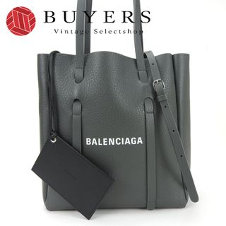 バレンシアガ(Balenciaga)の【中古】 バレンシアガ 2WAY トートバッグ ショルダーバッグ 斜め掛け エブリデイ 489813 レザー 革 グレー 普段使い 通勤 通学 レディース 女性 BALENCIAGA tote bag shoulder gray leather(トートバッグ)